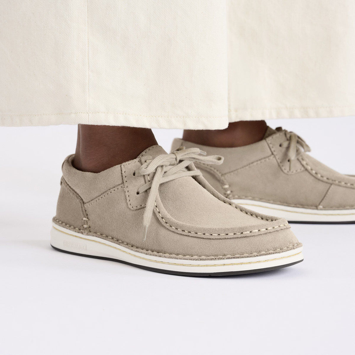 Birkenstock Confortable Pasadena Suède - Taupe