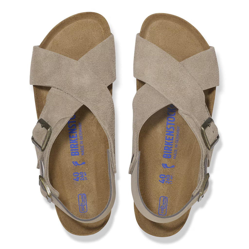 Birkenstock Confortable Tulum Soft Footbed Suède nubuck - Taupe