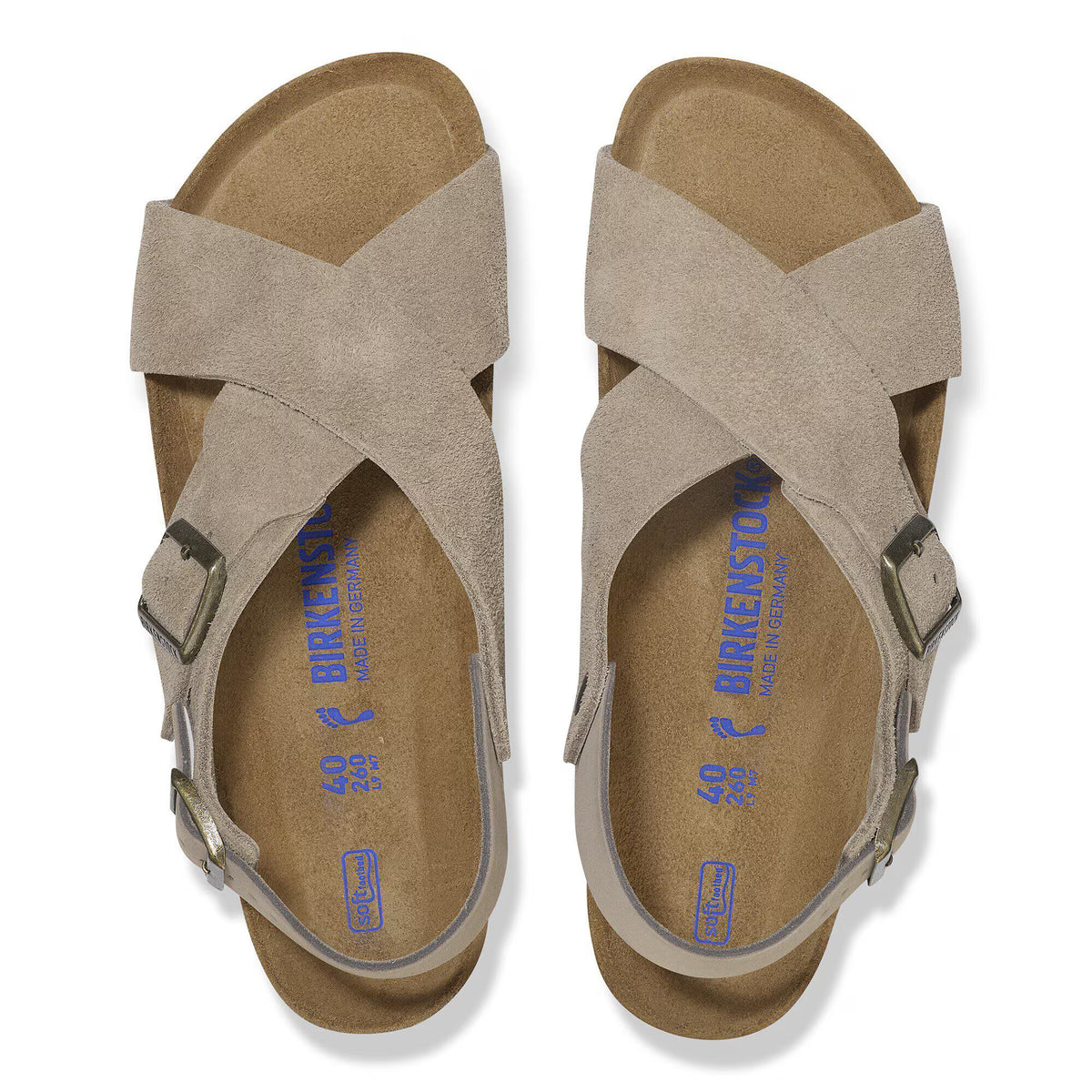 Birkenstock Confortable Tulum Soft Footbed Suède nubuck - Taupe