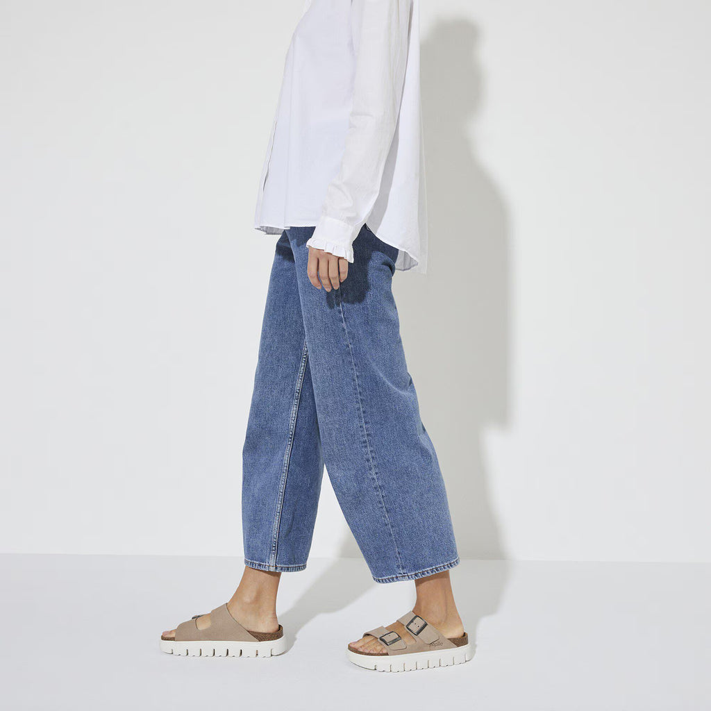 Birkenstock Confortable Arizona PAP Chunky Suède - Sable chaud