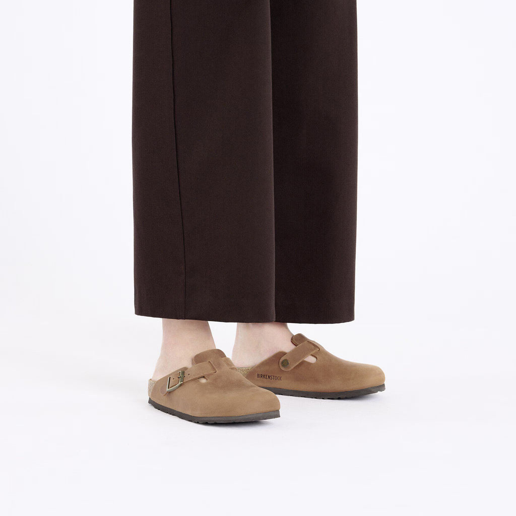 Birkenstock Premium Boston Cuir huilé - Cognac