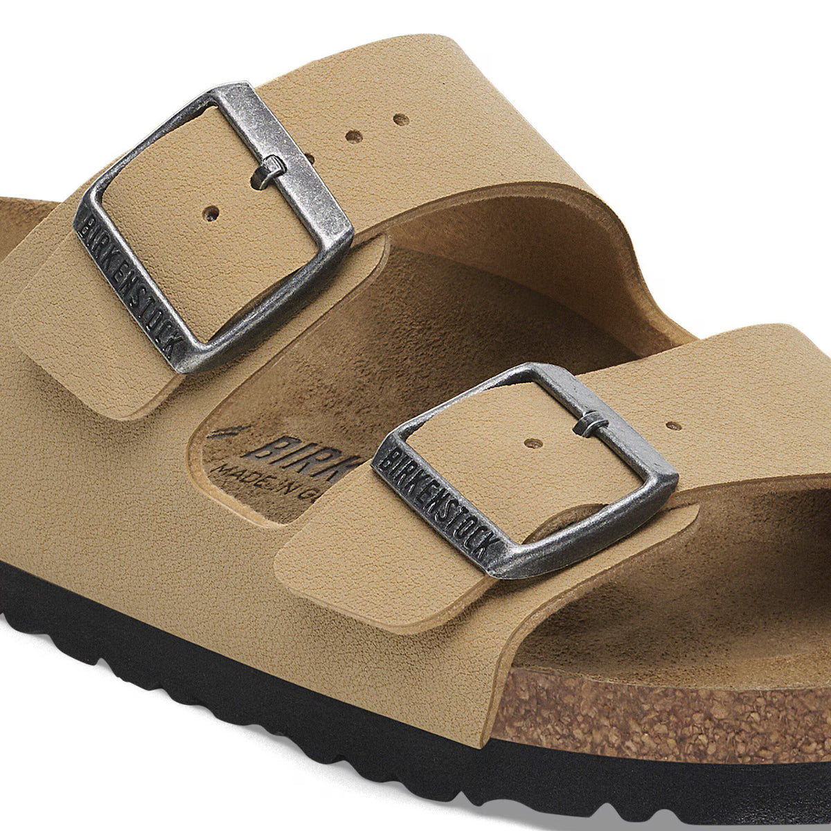 Birkenstock Tendance Arizona Birko-Flor Nubuck - Latte Cream