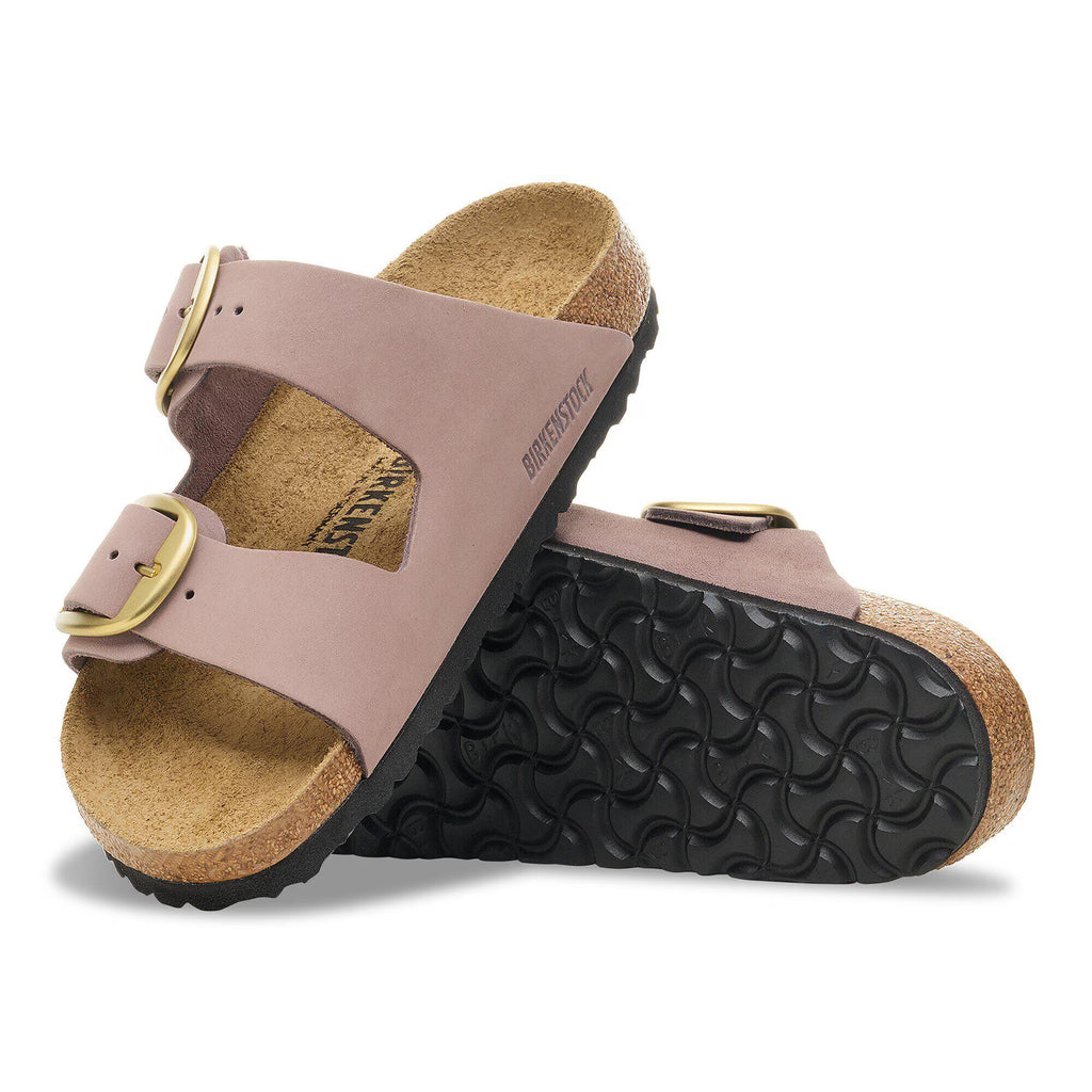 Birkenstock Premium Arizona Big Buckle Cuir nubuck - Faded Purple