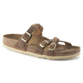 Birkenstock Premium Franca Braided Cuir huilé - Cognac