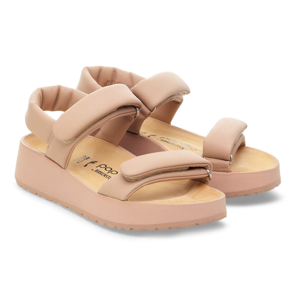 Birkenstock Premium Theda Cuir naturel - Nougat