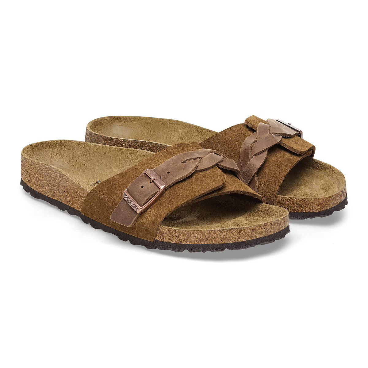 Birkenstock Confortable Oita Braided Suède - Mink
