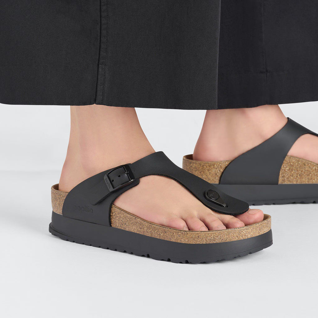 Birkenstock Tendance Gizeh Flex Platform Birko-Flor - Black