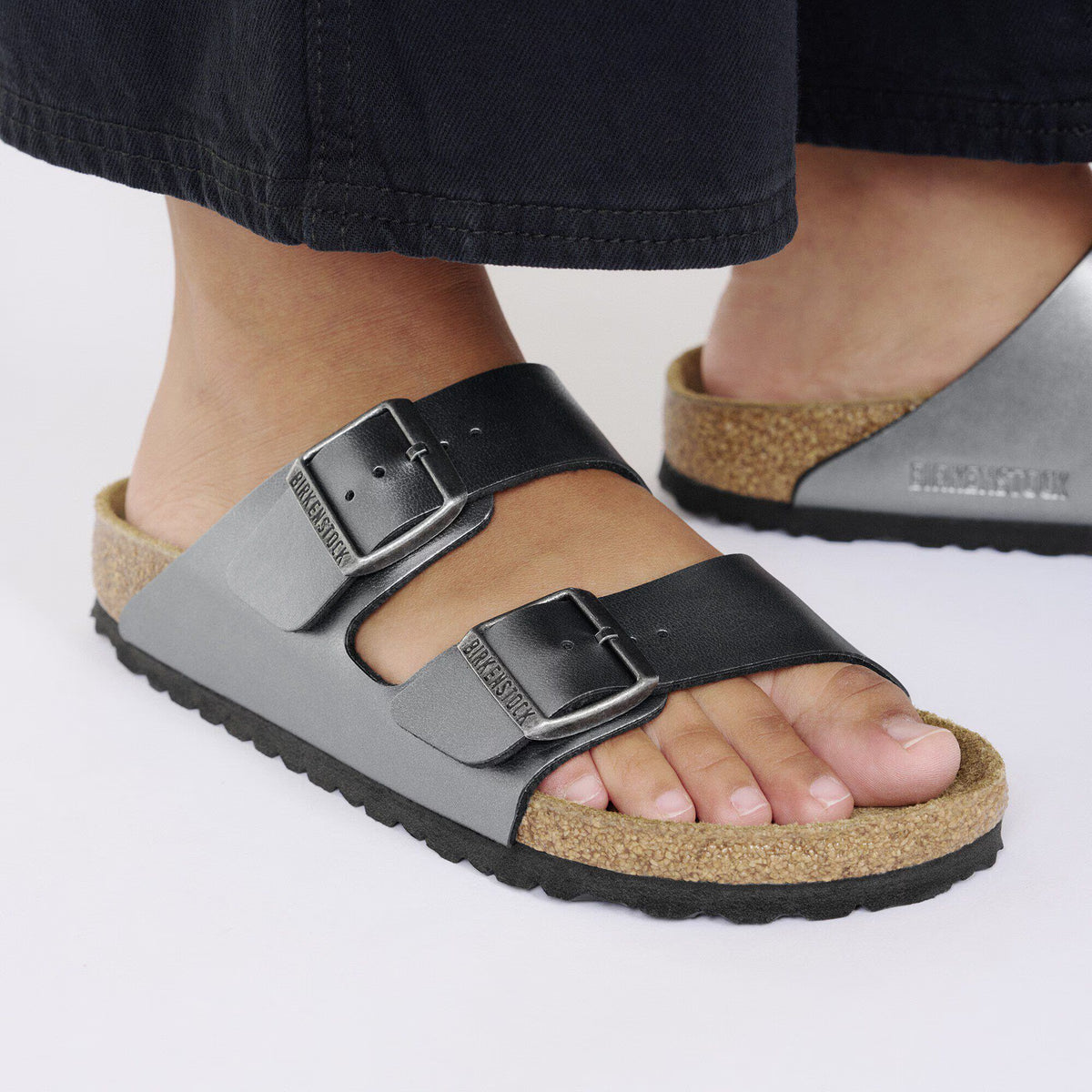 Birkenstock Tendance Arizona Birko-Flor - Metallic Black