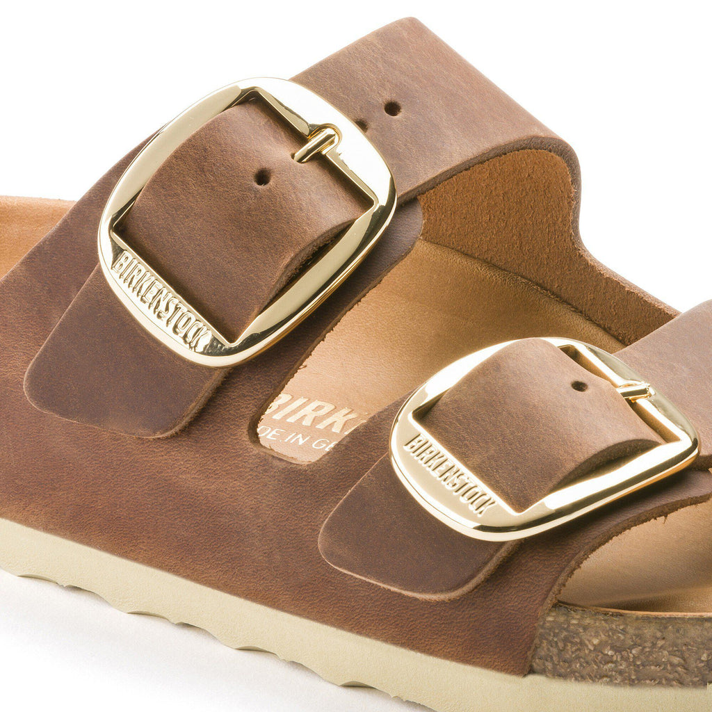 Birkenstock Premium Arizona Big Buckle Cuir huilé - Cognac