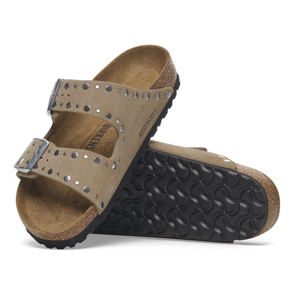 Birkenstock Confortable Arizona Rivet Suède - Taupe