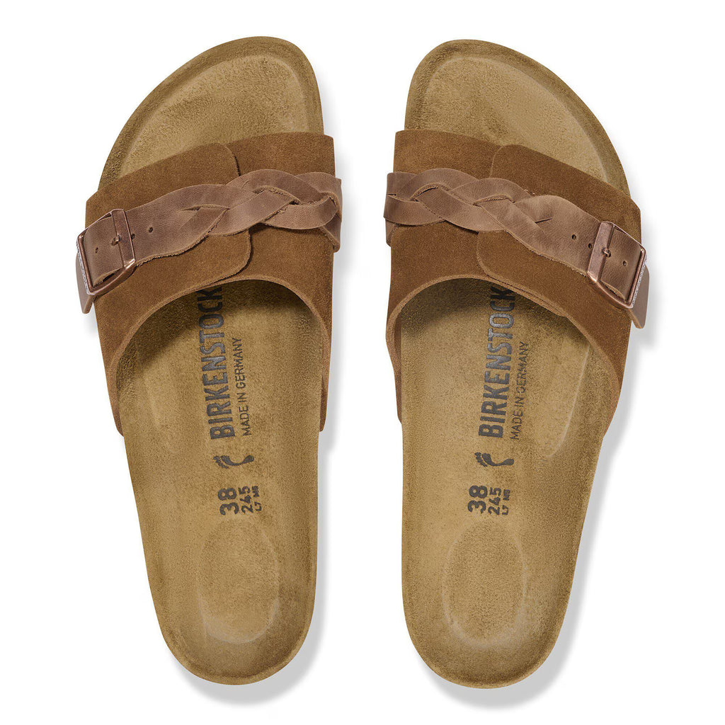 Birkenstock Confortable Oita Braided Suède - Mink