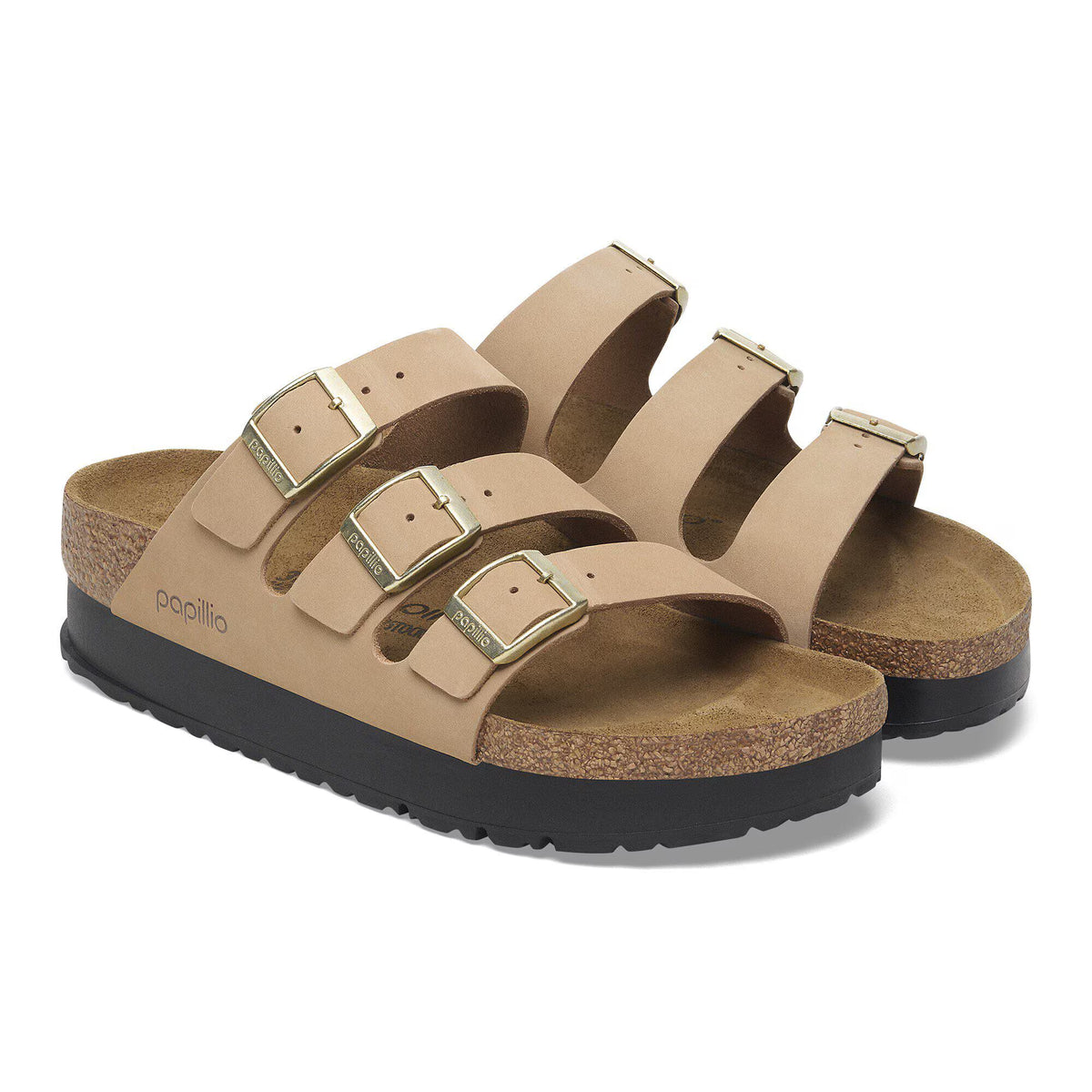 Birkenstock Premium Florida Flex Platform Cuir nubuck - Sandcastle