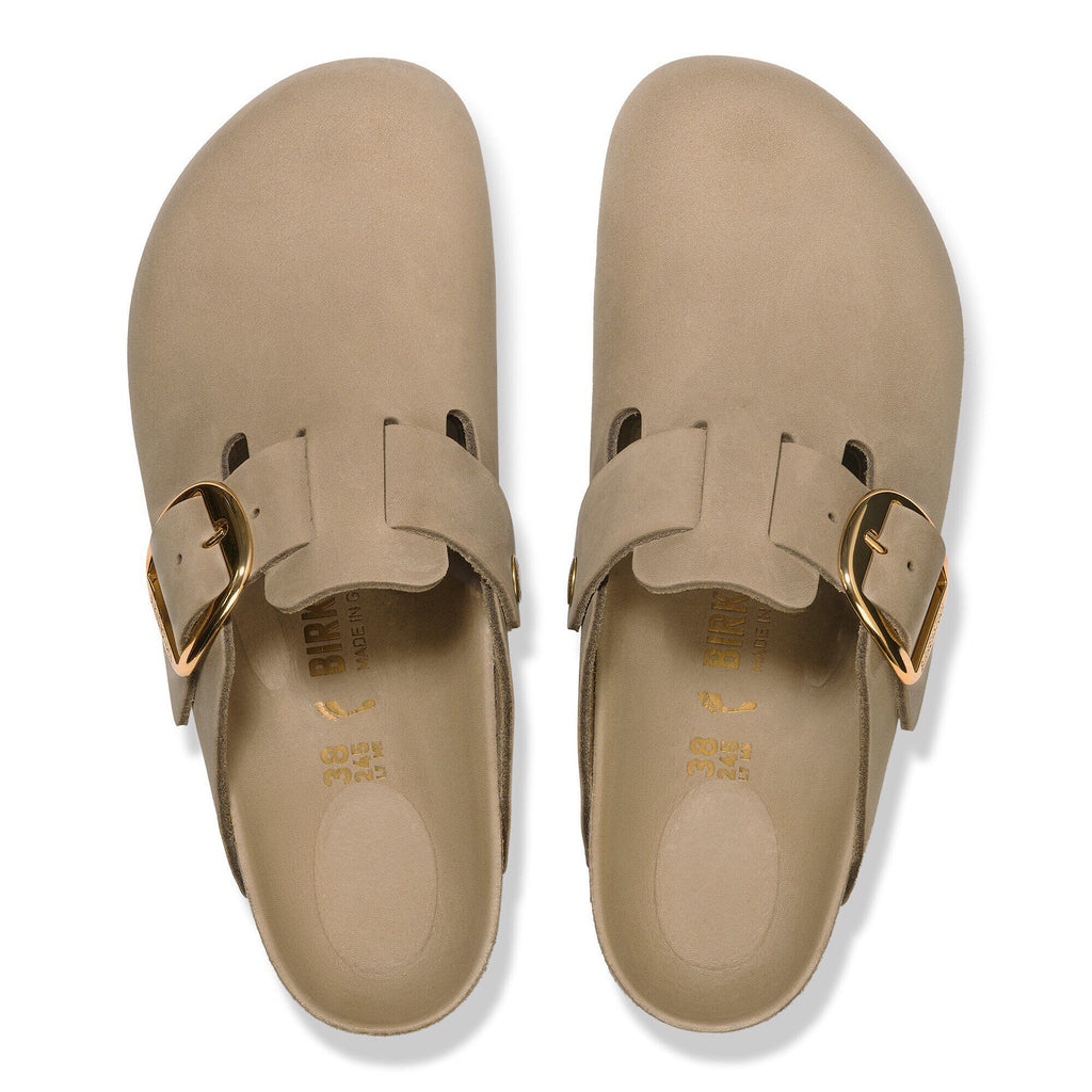 Birkenstock Premium Boston Big Buckle Cuir huilé - Tobacco Brown
