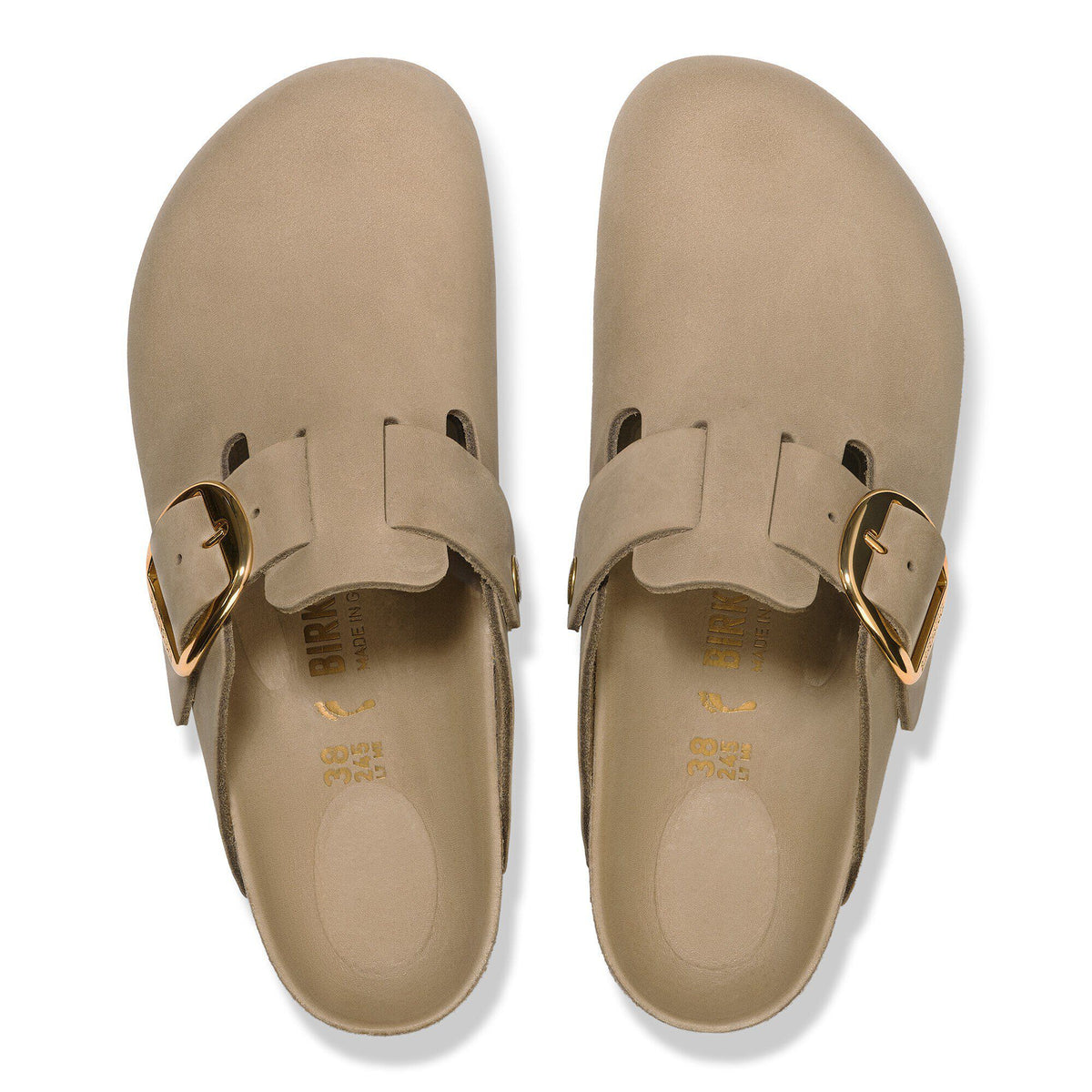 Birkenstock Premium Boston Big Buckle Cuir huilé - Tobacco Brown