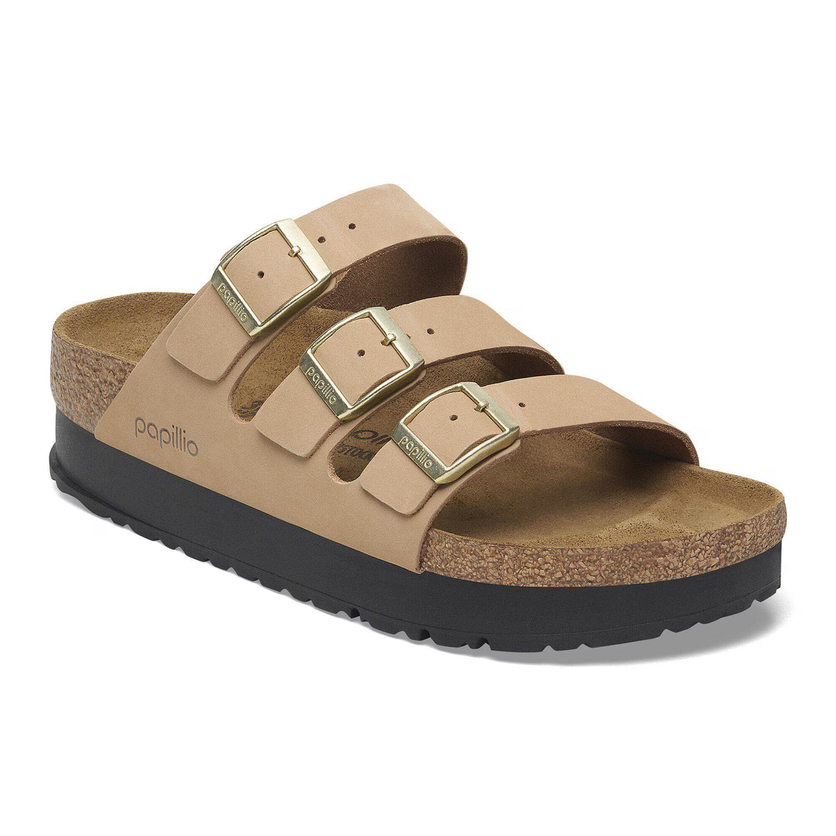 Birkenstock Premium Florida Flex Platform Cuir nubuck - Sandcastle