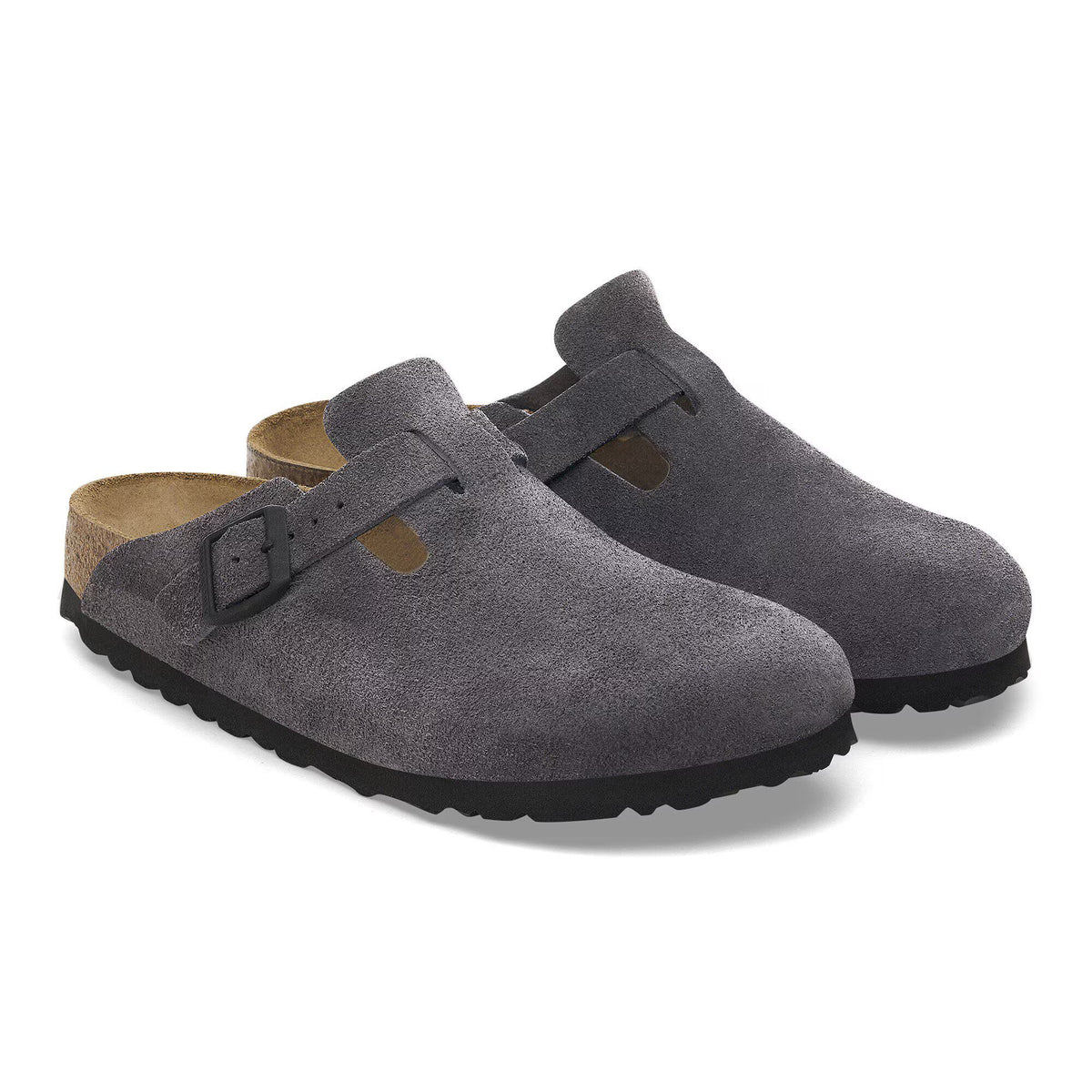 Birkenstock Confortable Boston Suède - Velvet grey