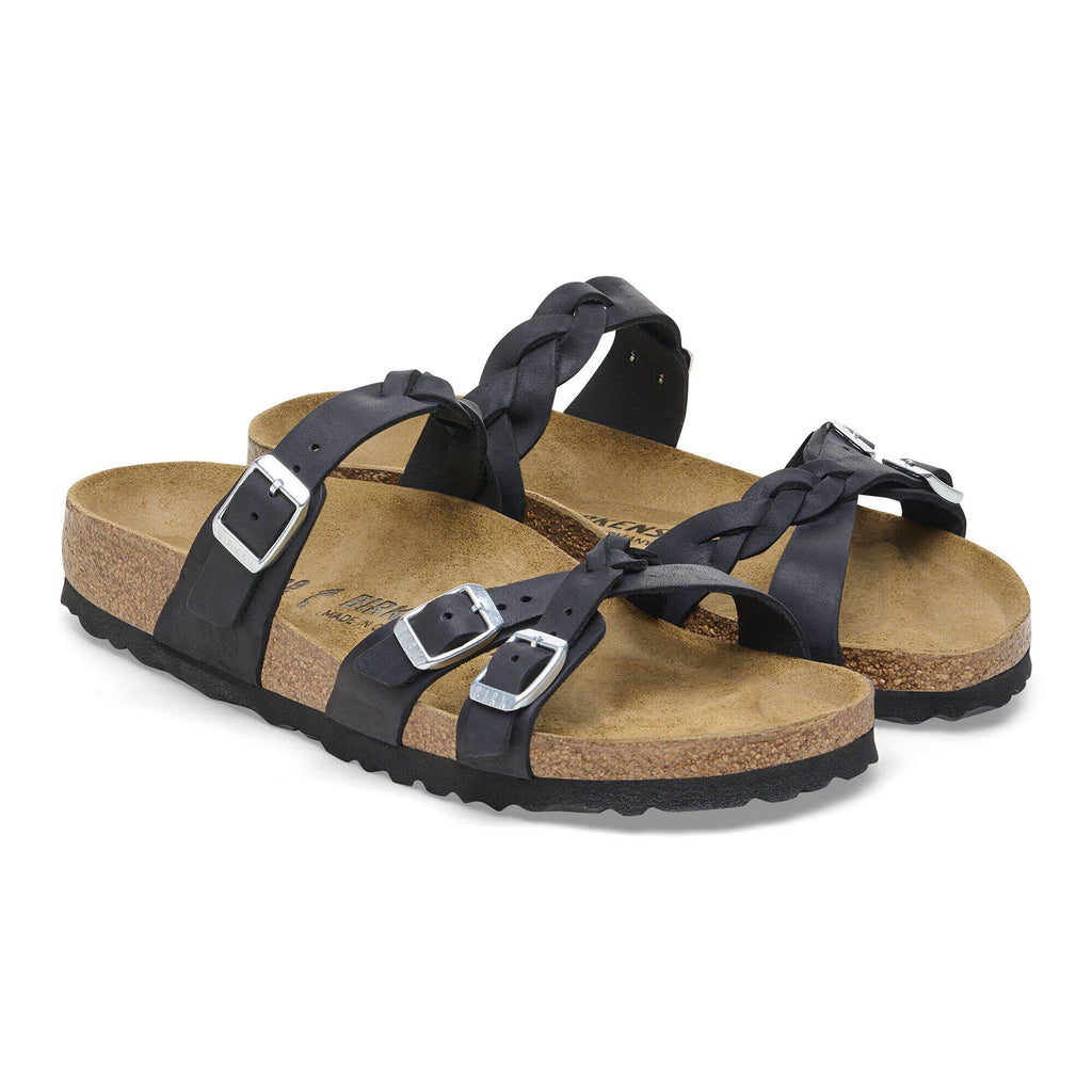 Birkenstock Premium Franca Braided Cuir huilé - Black