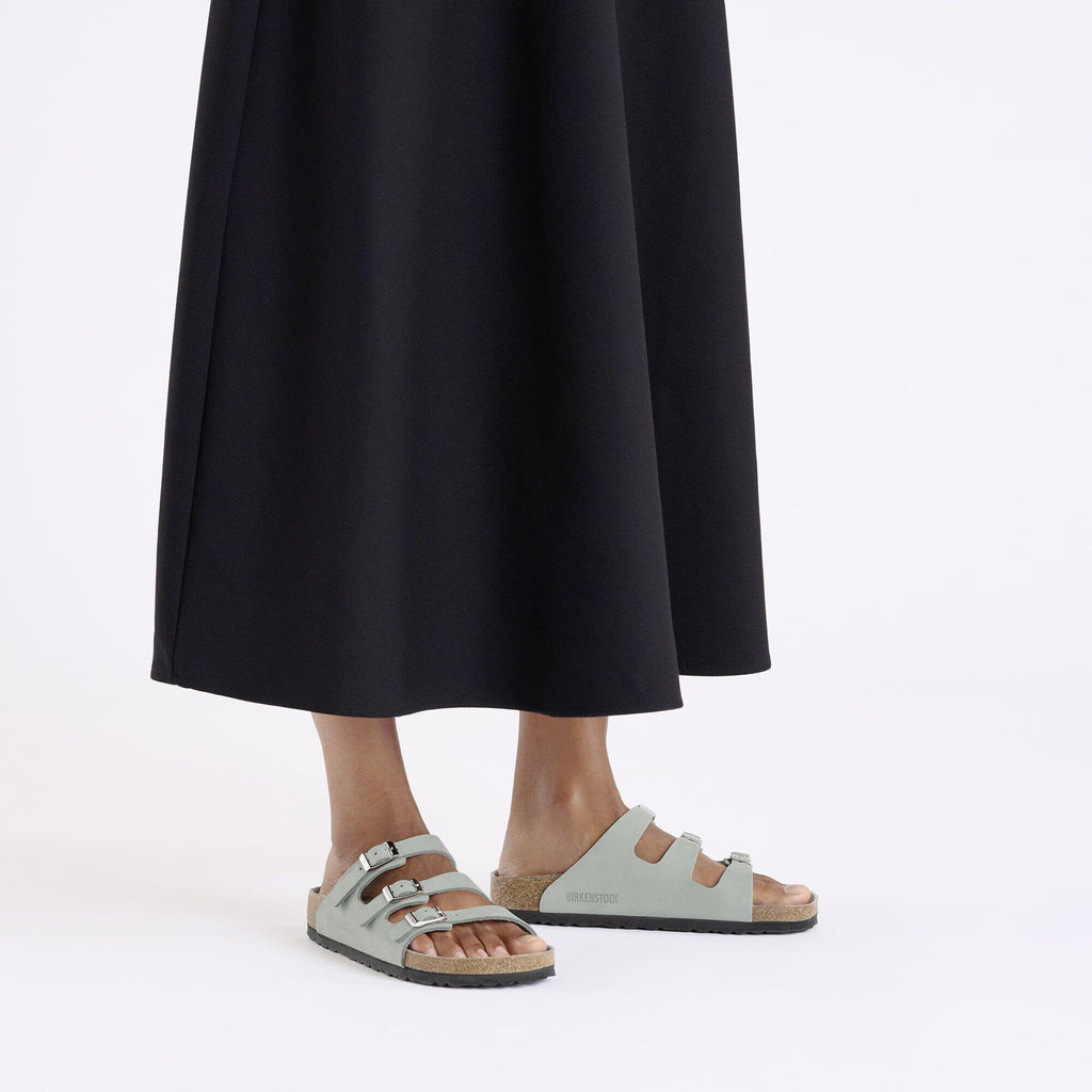 Birkenstock Premium Florida  Fresh Cuir nubuck - Pure Sage