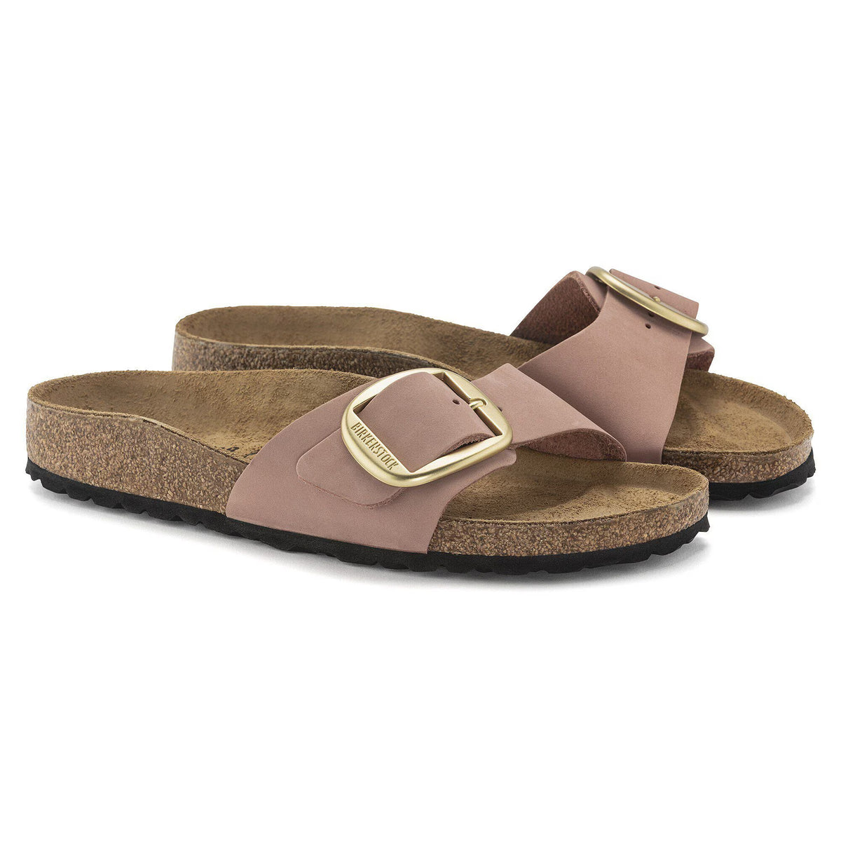 Birkenstock Premium Madrid Big Buckle Cuir nubuck - Old Rose