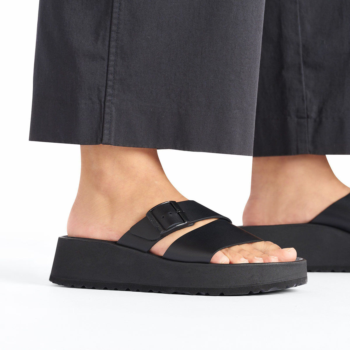 Birkenstock Premium Almina Cuir naturel - Black