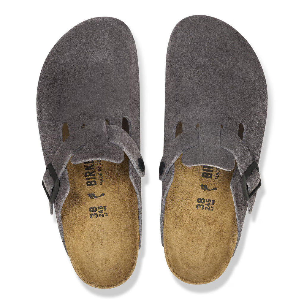 Birkenstock Confortable Boston Suède - Velvet grey