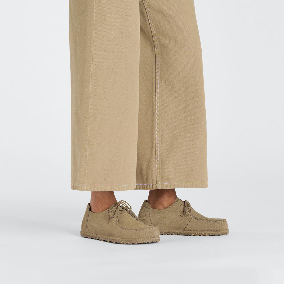 Birkenstock Confortable Utti Lace Suède - Gray Taupe