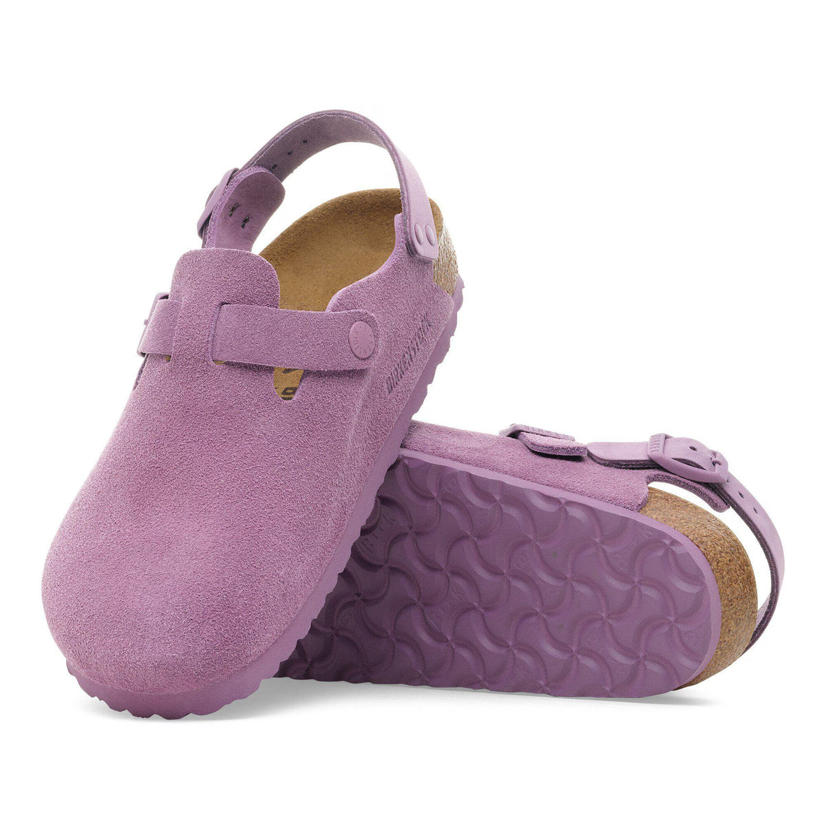 Birkenstock Confortable Tokio Suède - Mauve