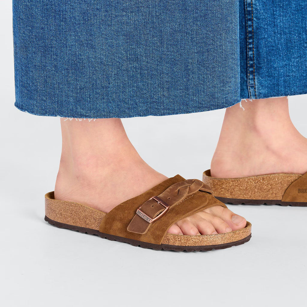 Birkenstock Confortable Oita Braided Suède - Mink