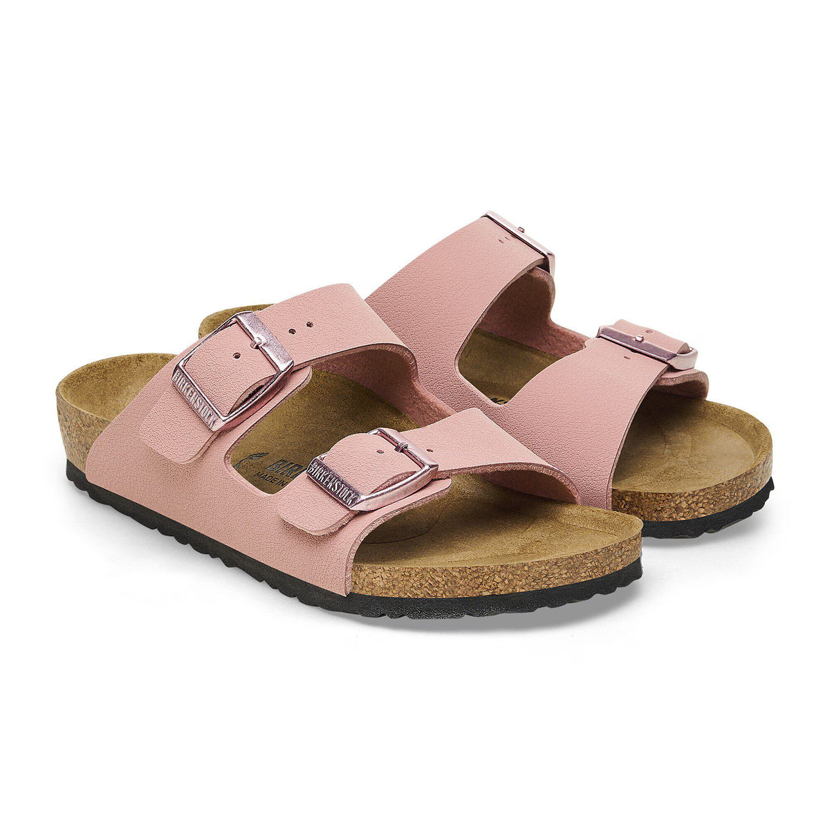 Birkenstock Confort Enfant Arizona Kids Birko-Flor Nubuck - Pink Clay