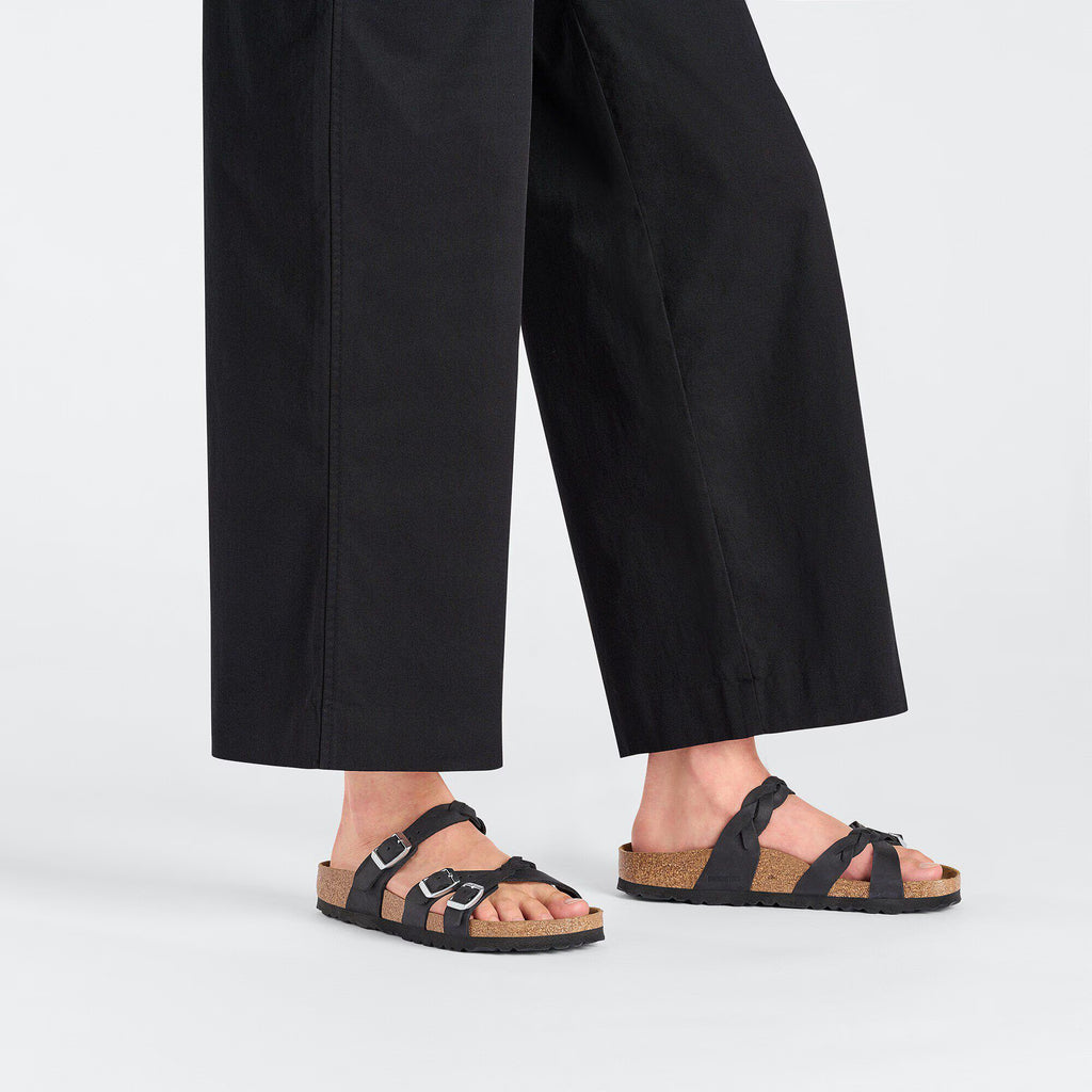 Birkenstock Premium Franca Braided Cuir huilé - Black