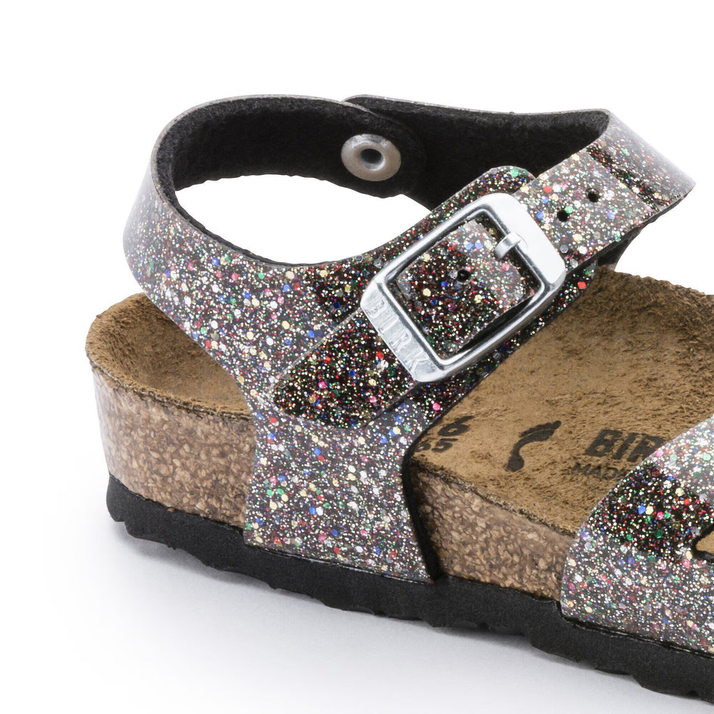 Birkenstock Confort Enfant Rio Kids Birko-Flor - Cosmic Sparkle Black Multi
