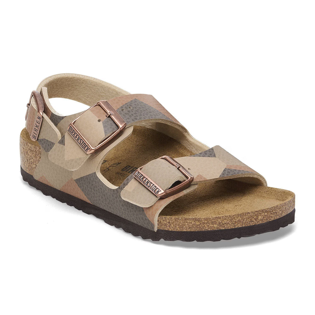 Birkenstock Confort Enfant Milano Kids Birko-Flor - Desert Soil Geo Camo Core