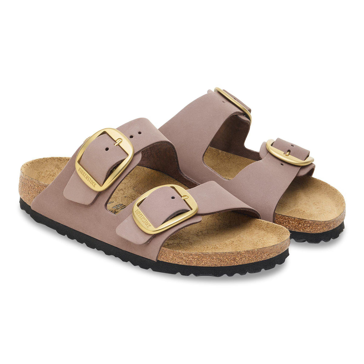 Birkenstock Premium Arizona Big Buckle Cuir nubuck - Faded Purple