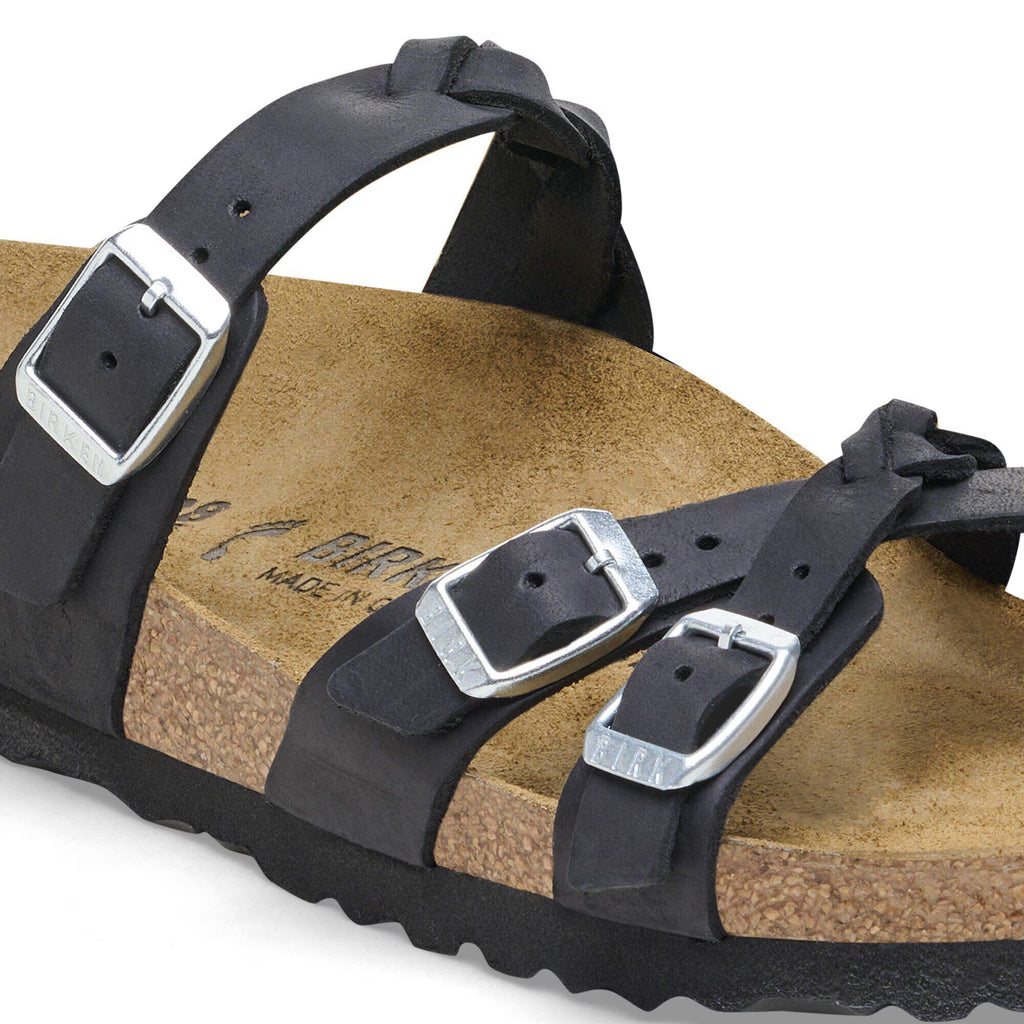 Birkenstock Premium Franca Braided Cuir huilé - Black