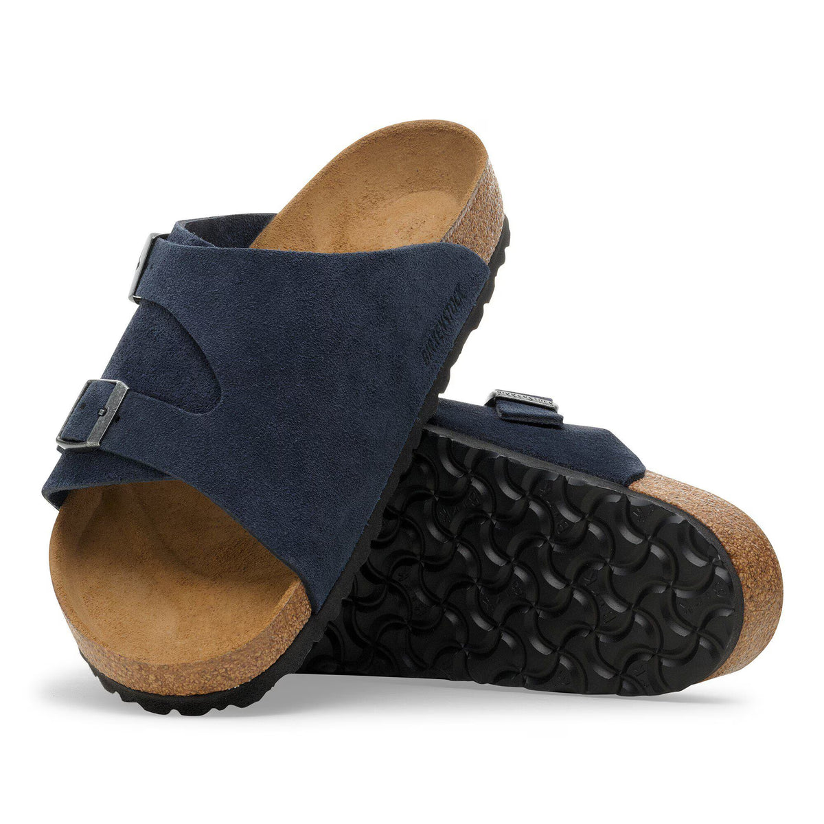 Birkenstock Confortable Zürich Suède - New Navy