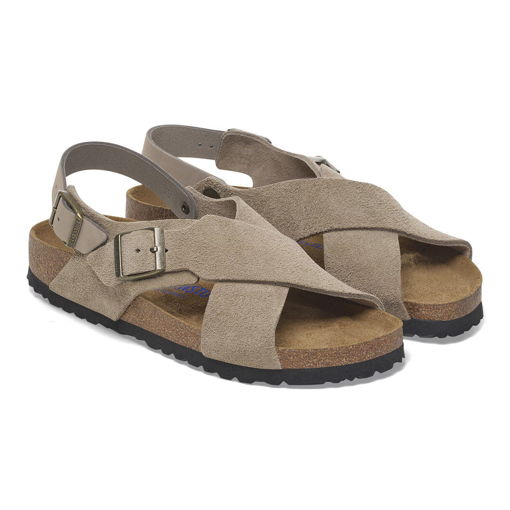 Birkenstock Confortable Tulum Soft Footbed Suède nubuck - Taupe