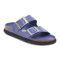 Birkenstock Premium Arizona Droplet Buckle Cuir naturel verni - High-Shine Purple Dusk