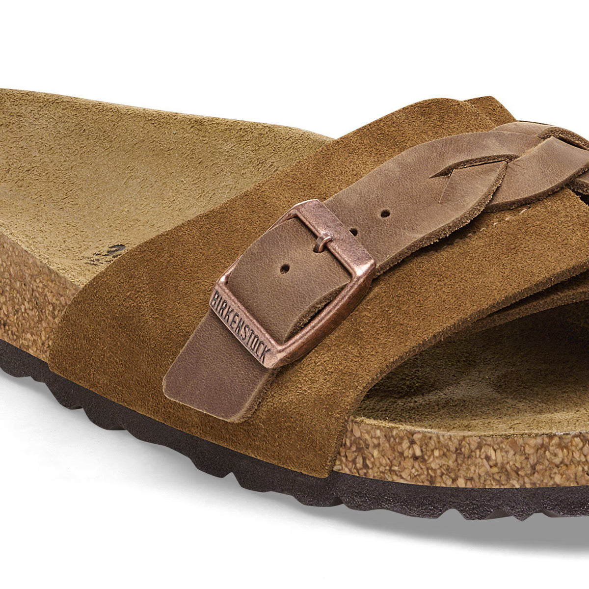 Birkenstock Confortable Oita Braided Suède - Mink