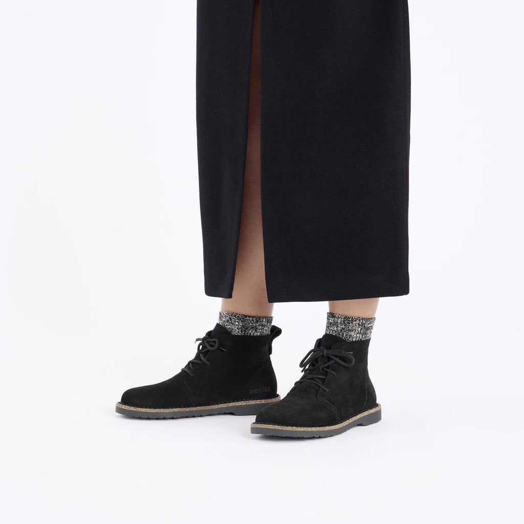 Birkenstock Confortable Uppsala Mid Suède - Black