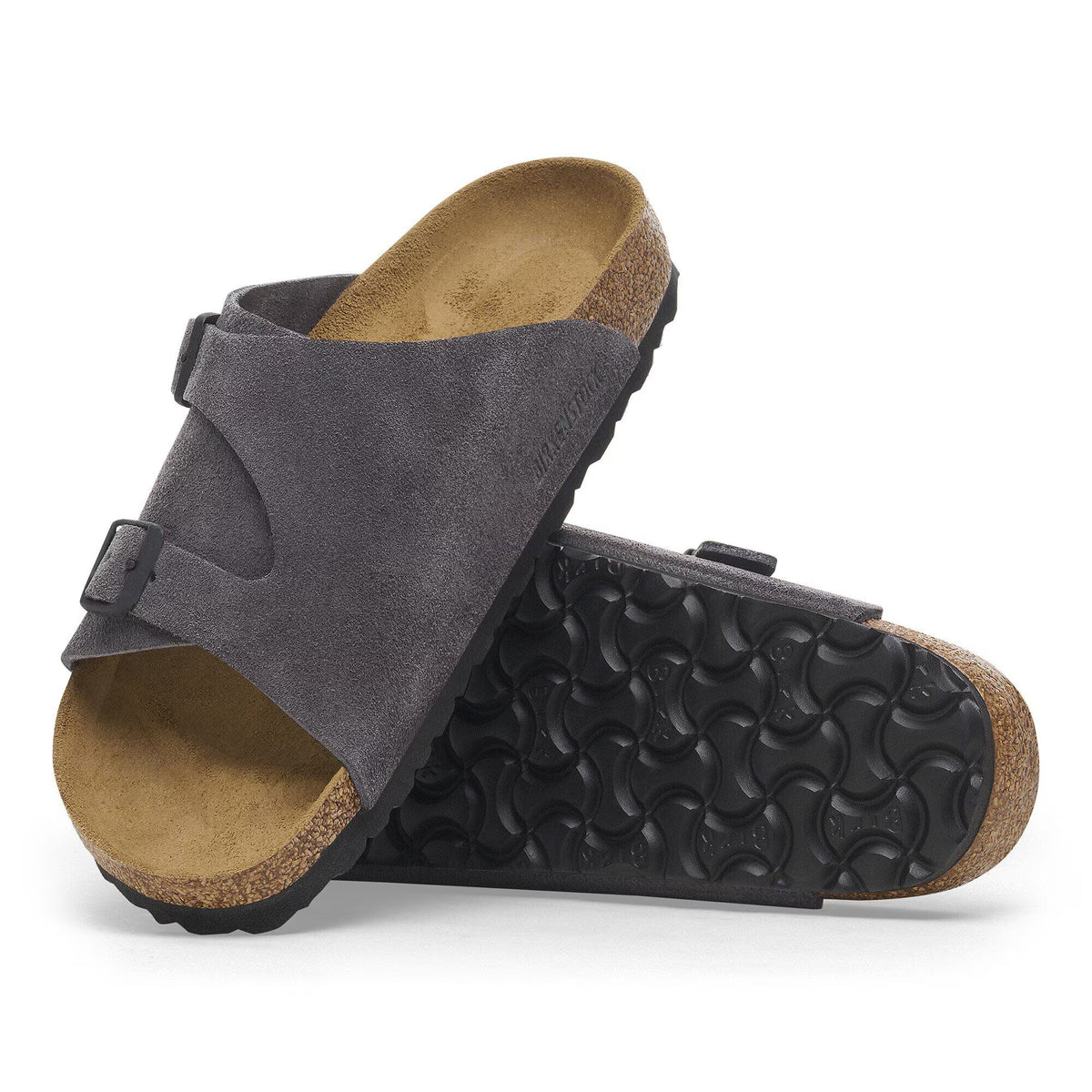 Birkenstock Confortable Zürich Suède - Velvet grey