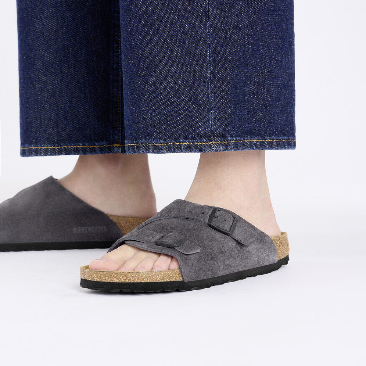 Birkenstock Confortable Zürich Suède - Velvet grey