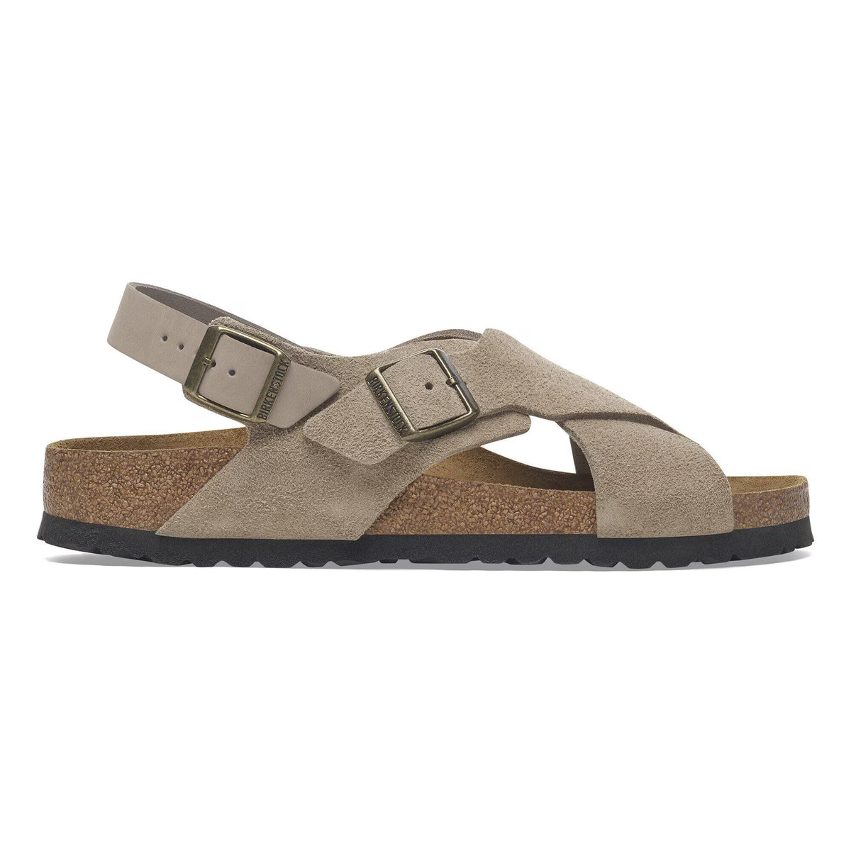 Birkenstock Confortable Tulum Soft Footbed Suède nubuck - Taupe