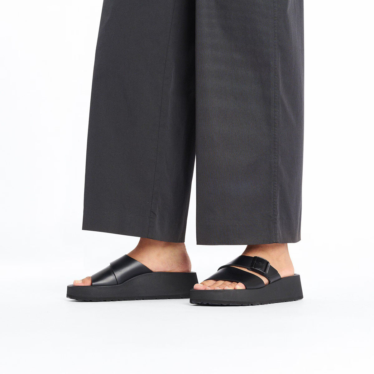 Birkenstock Premium Almina Cuir naturel - Black