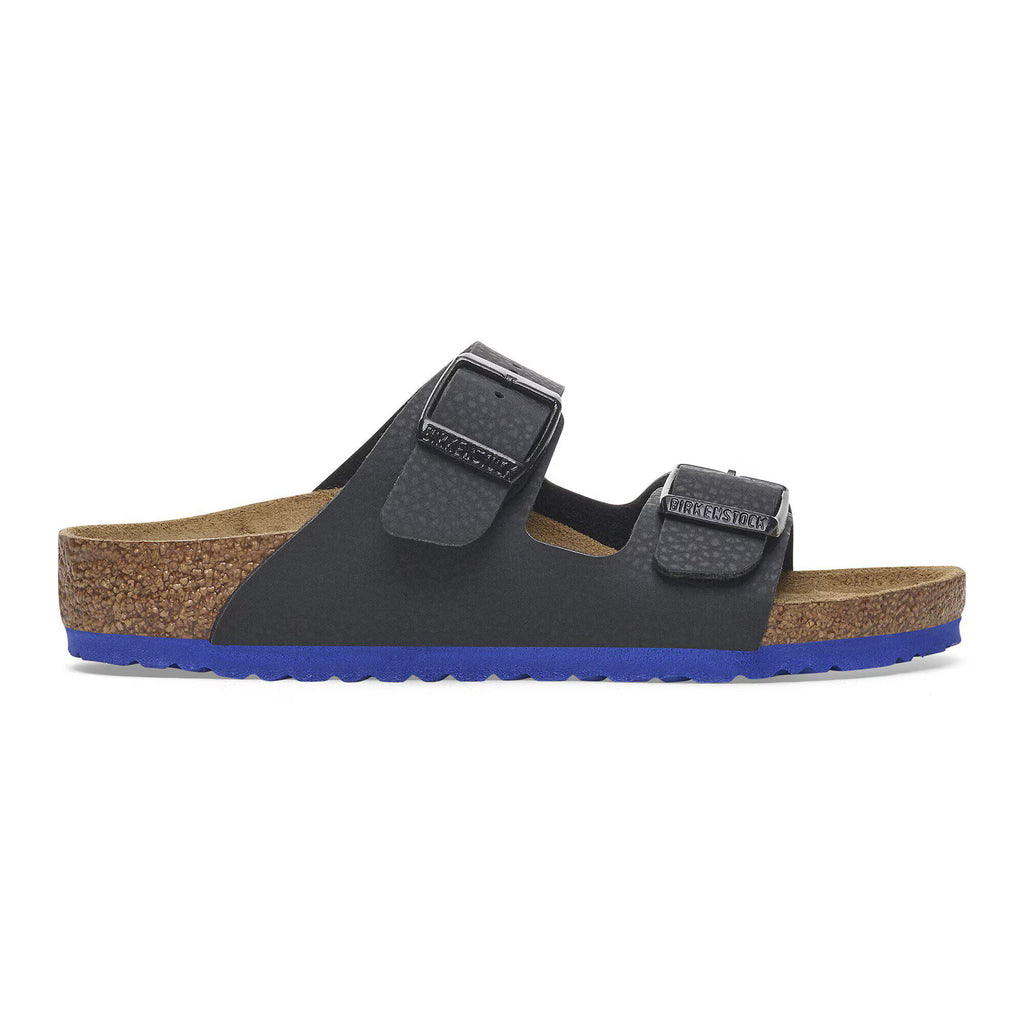 Birkenstock Confort Enfant Arizona Kids Birko-Flor - Desert Soil Black/Ultra Blue
