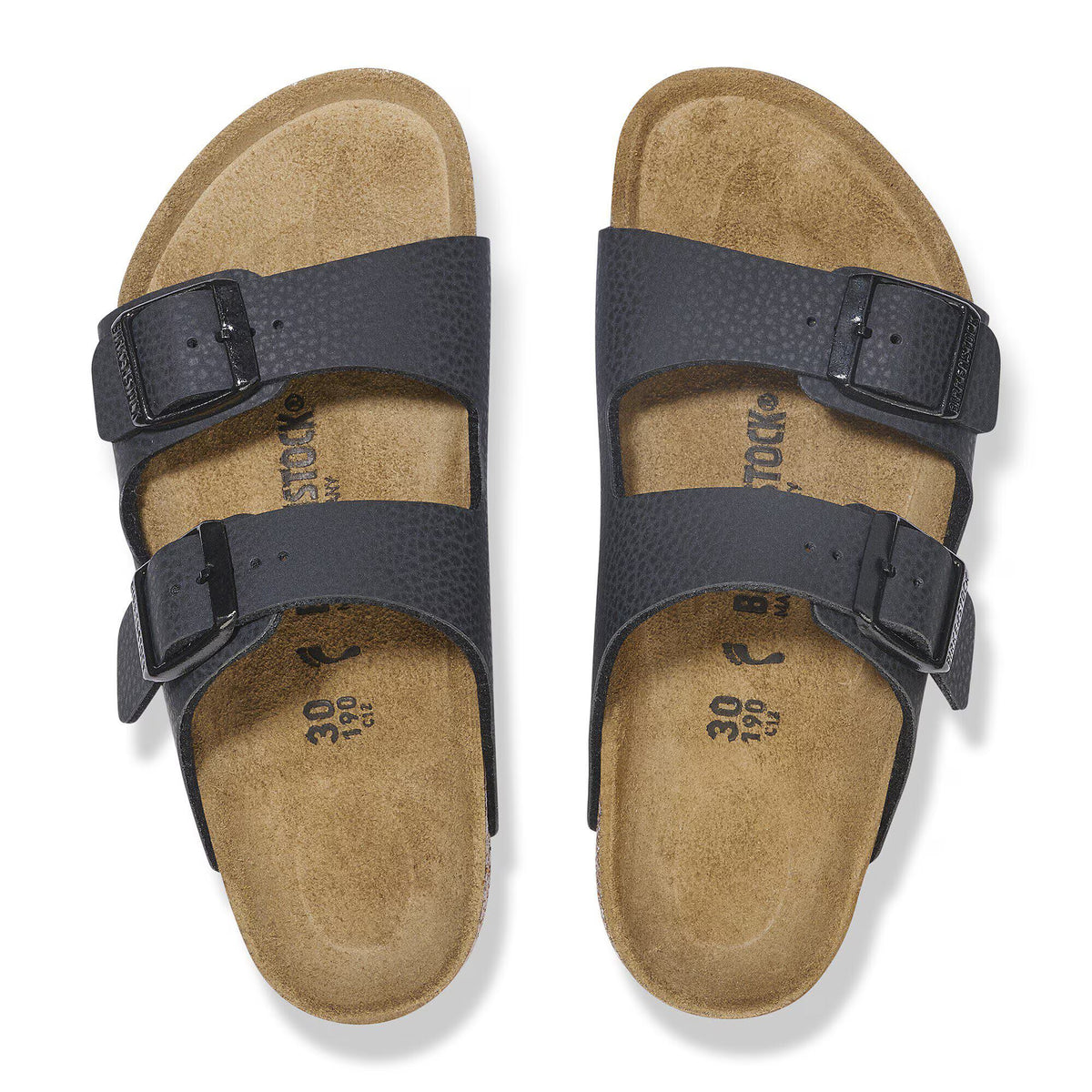 Birkenstock Confort Enfant Arizona Kids Birko-Flor - Desert Soil Black/Ultra Blue