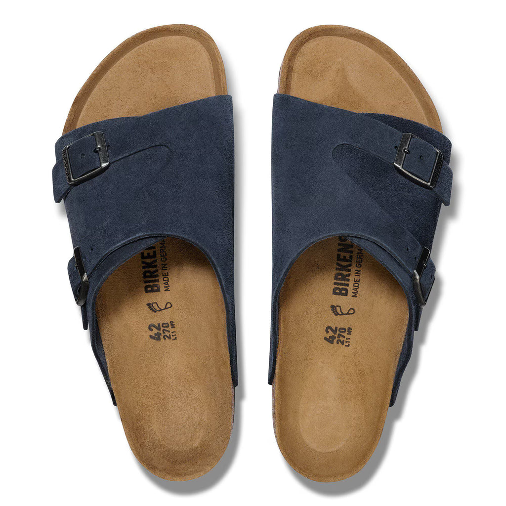 Birkenstock Confortable Zürich Suède - New Navy