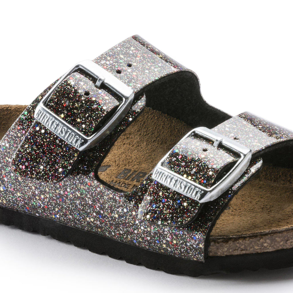 Birkenstock Confort Enfant Arizona Kids Birko-Flor - Cosmic Sparkle Black Multi