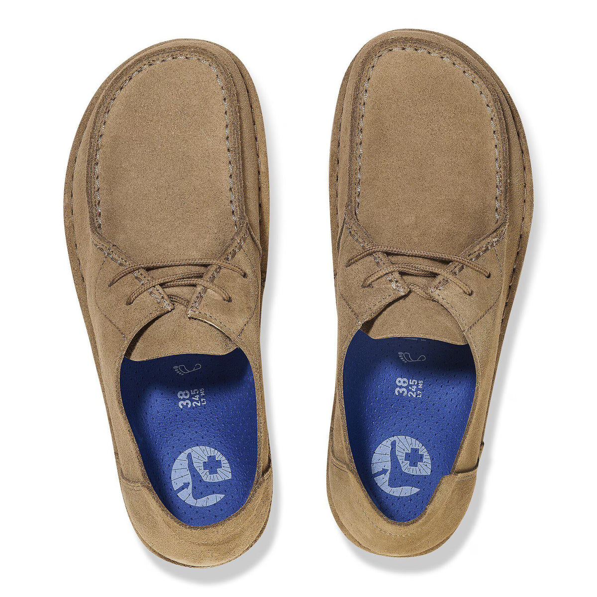 Birkenstock Confortable Utti Lace Suède - Gray Taupe