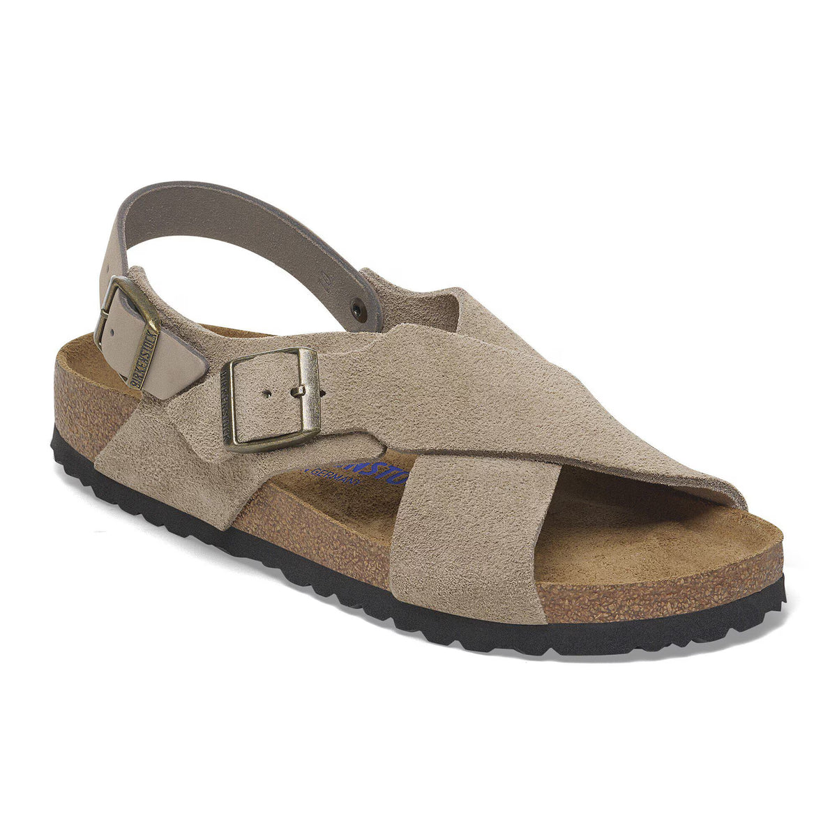 Birkenstock Confortable Tulum Soft Footbed Suède nubuck - Taupe