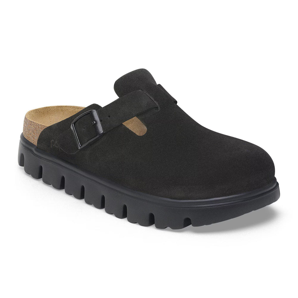 Birkenstock Confortable Boston Chunky Suède - Black/Black